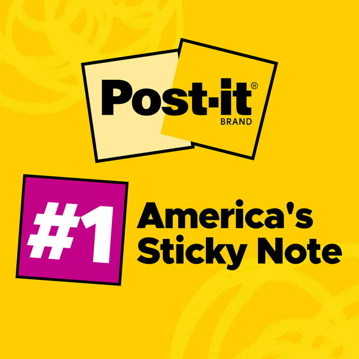 Notes, 3x5 in, 5 Pads, Floral Fantasy Collection, Lined, Bold Colors (Green, Yellow, Pink, Purple, Blue), Clean Removal, Recyclable (635-5AU)