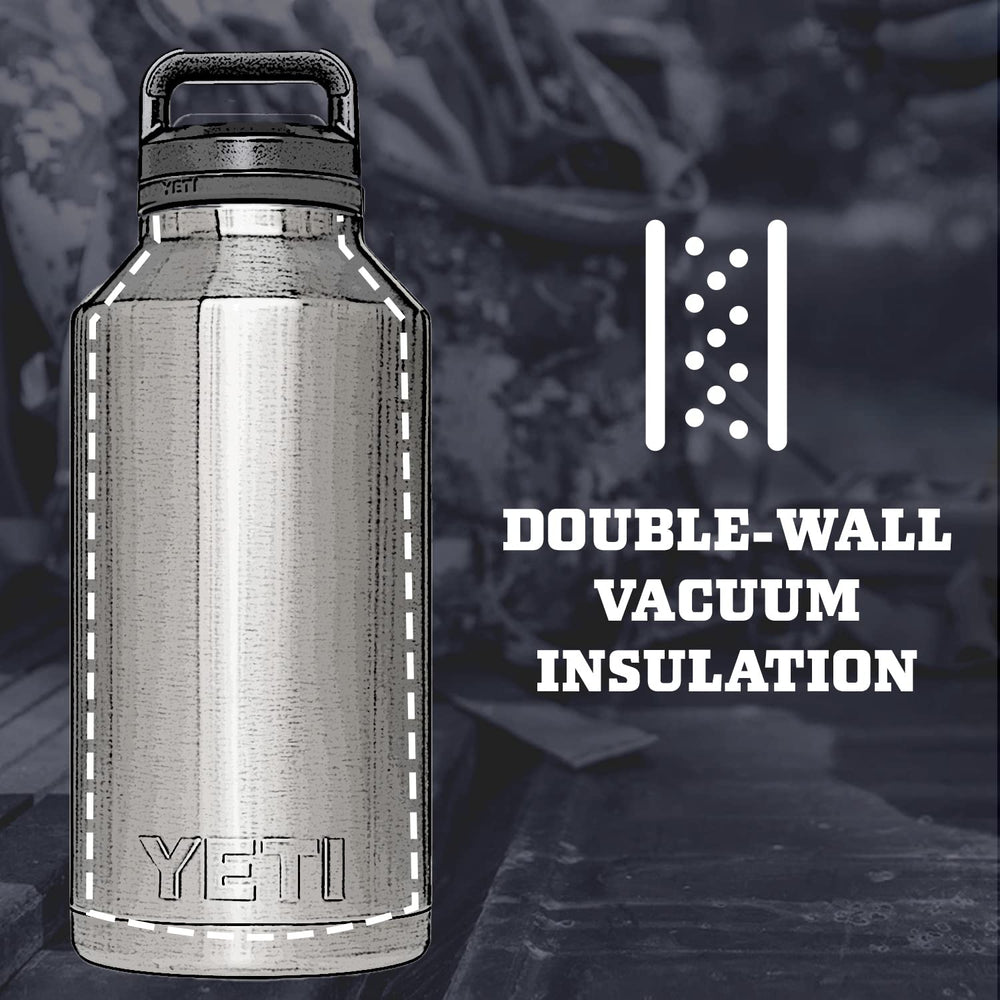 Rambler 64 oz Bottle, Vacuum Insulated, Stainless Steel with Chug Cap, Nordic Blue