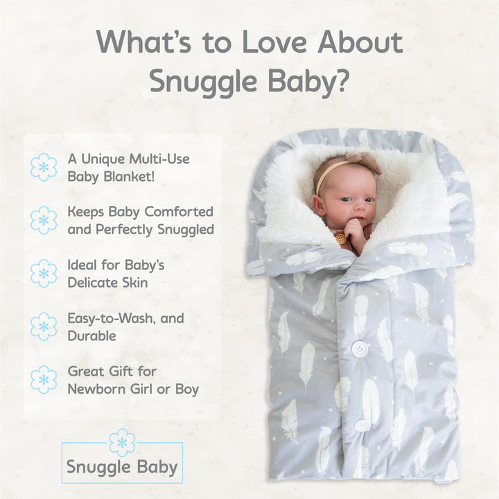 The Swaddle Blanket - Boho Feathers - Sleep Swaddle Blankets For Baby Boy & Girl - Infant Sleep Sack 0-3 Months - Newborn Wrap Swaddle Blanket - Newborn Essentials For Baby