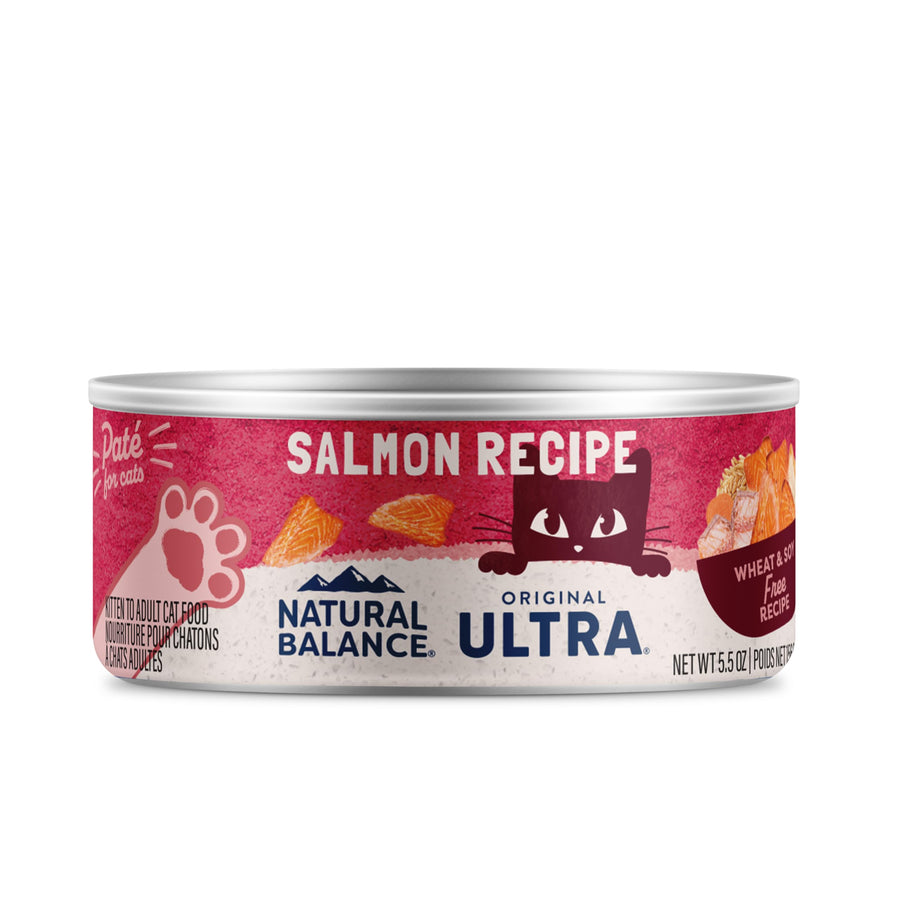 Ultra Premium Wet Cat Food 24 Cans, Protein Options Include Chicken, Salmon or Ocean Fish