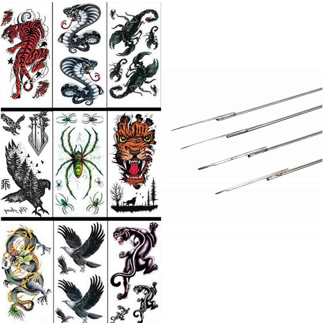 50Pcs Disposable Professional Stainless Steel Tattoo Tip Set Round Liner Tattoo Needles(1RL/3RL/5RL/7RL/9RL)