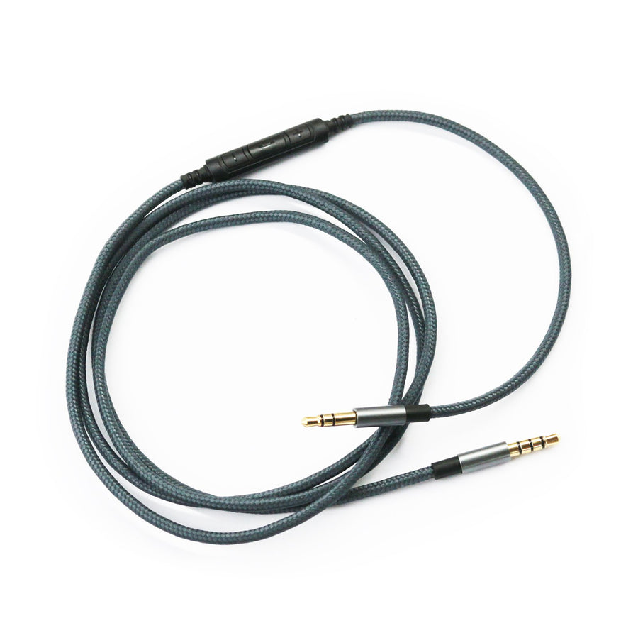 Headphone Cord Audio Cable for Audio-Technica ATH-M50xBT, ATH-SR50BT, ATH-ANC9, ATH-ANC7B, ATH-SR5BTBK Headphone, Remote Volume Control Mic for Samsung Galaxy Android Phone