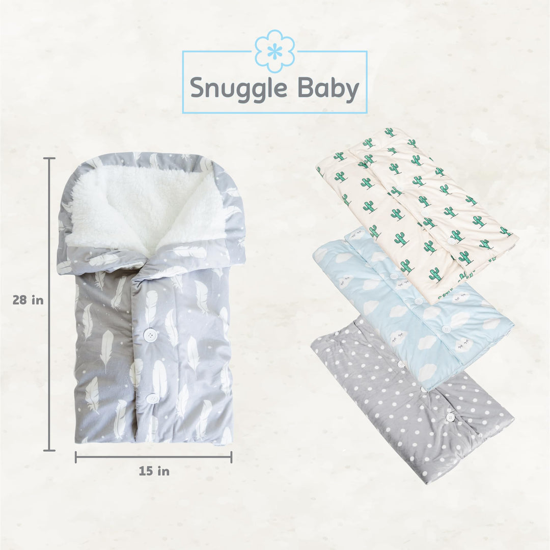 The Swaddle Blanket - Boho Feathers - Sleep Swaddle Blankets For Baby Boy & Girl - Infant Sleep Sack 0-3 Months - Newborn Wrap Swaddle Blanket - Newborn Essentials For Baby