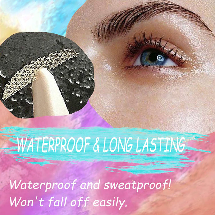 120Pieces Double Eyelid Tape, Invisible Lace Eyelid Lifter Strips, Natural Fiber Waterproof Eye Lid Contour Stickers for Droopy Lids, Hooded Eyes