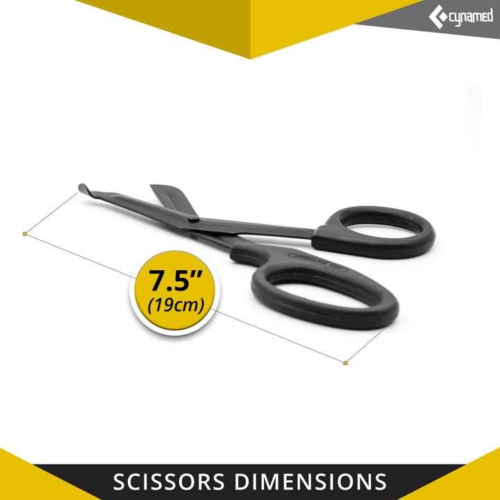 Trauma Shears - Safety Medical Scissors with Blunt Tip and Serrated Blade - Tough and Durable Japanese Stainless Steel - Light and Comfortable Grip - Hospital, Nurse, EMT Tool (1 Each)