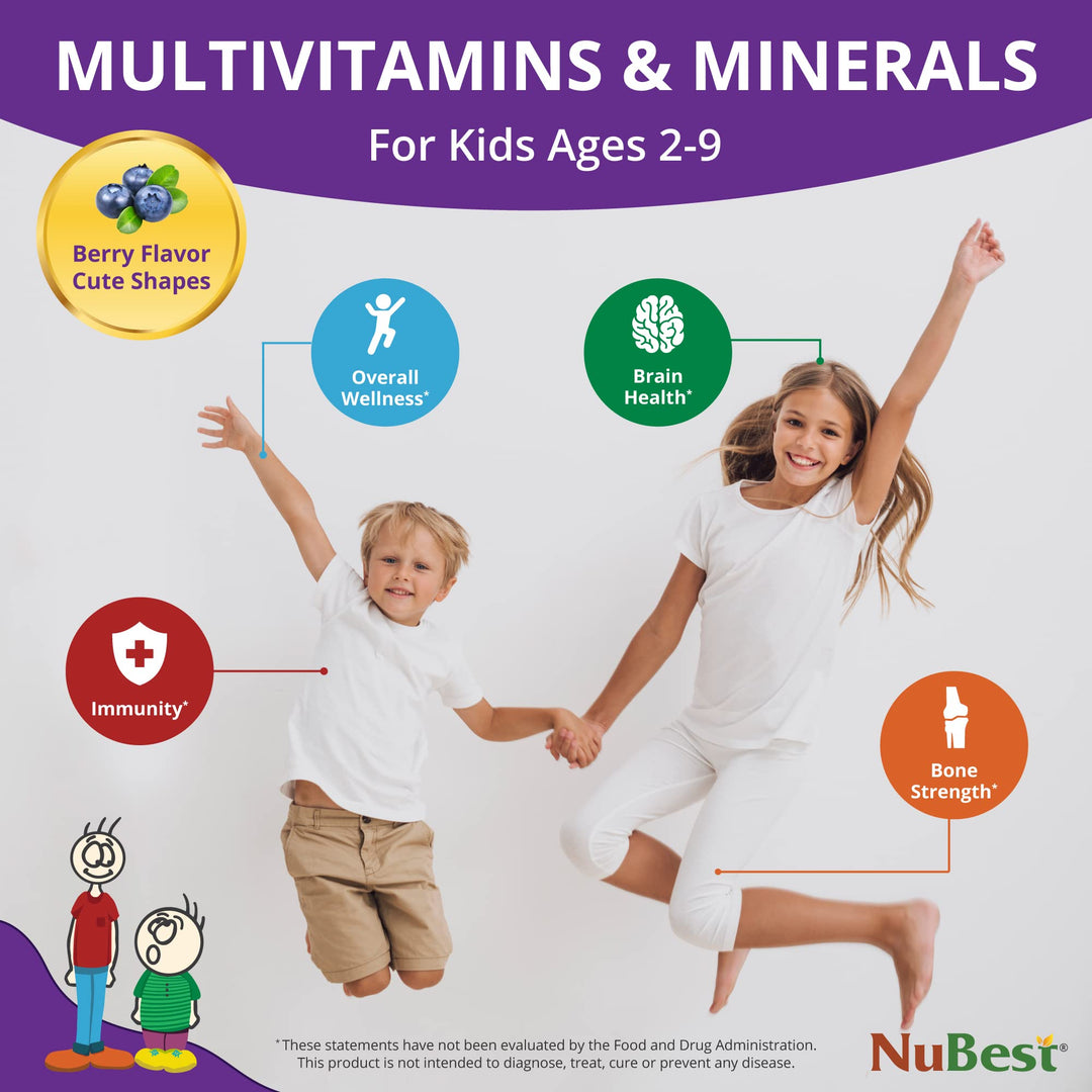 Tall Kids - Toddlers Vitamins and Kids Vitamins for Age 2 to 9 - Healthy Height Growth & Height Booster with Multivitamins & Minerals | 90 Chewable Tablets | 6 Pack