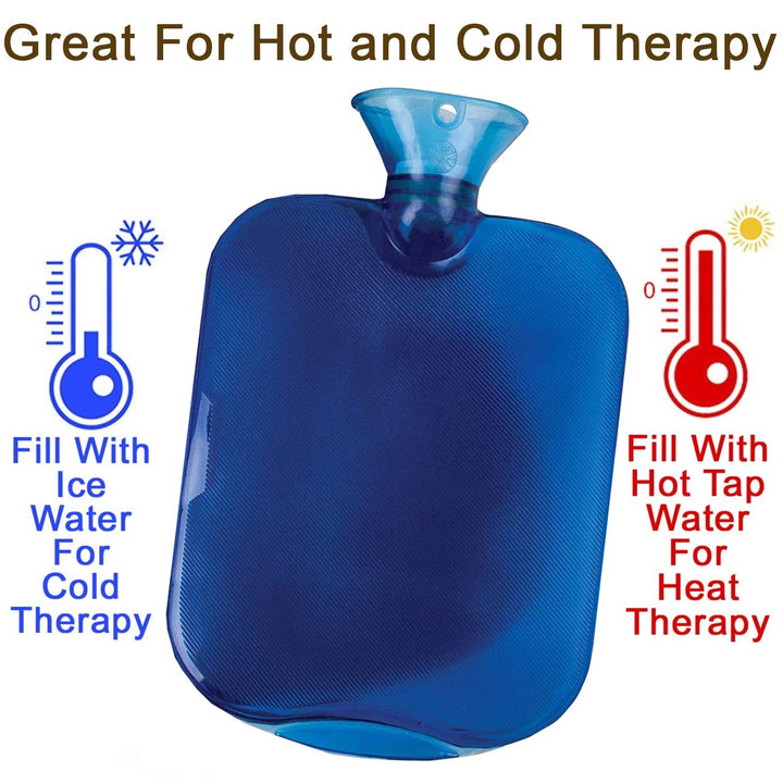 Health Brands Hot Water Bottle with Fleece Cover
