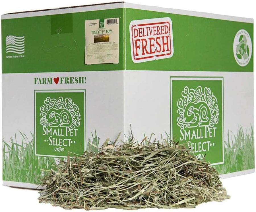 2nd Cutting Perfect Blend Timothy Hay Pet Food for Rabbits, Guinea Pigs, Chinchillas and Other Small Animals, Premium Natural Hay Grown in The US, 25 LB