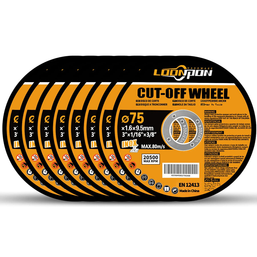 Cut-Off Wheel 3 Inch,Metal and Stainless Steel Cutting Wheel for Angle Grinder,Ultra Thin Cut-Off Wheel Cutting Disc (Cut off Wheel(10Pcs))