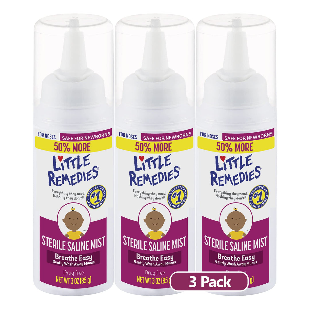 Sterile Saline Nasal Mist, 3 oz, Pack of 3