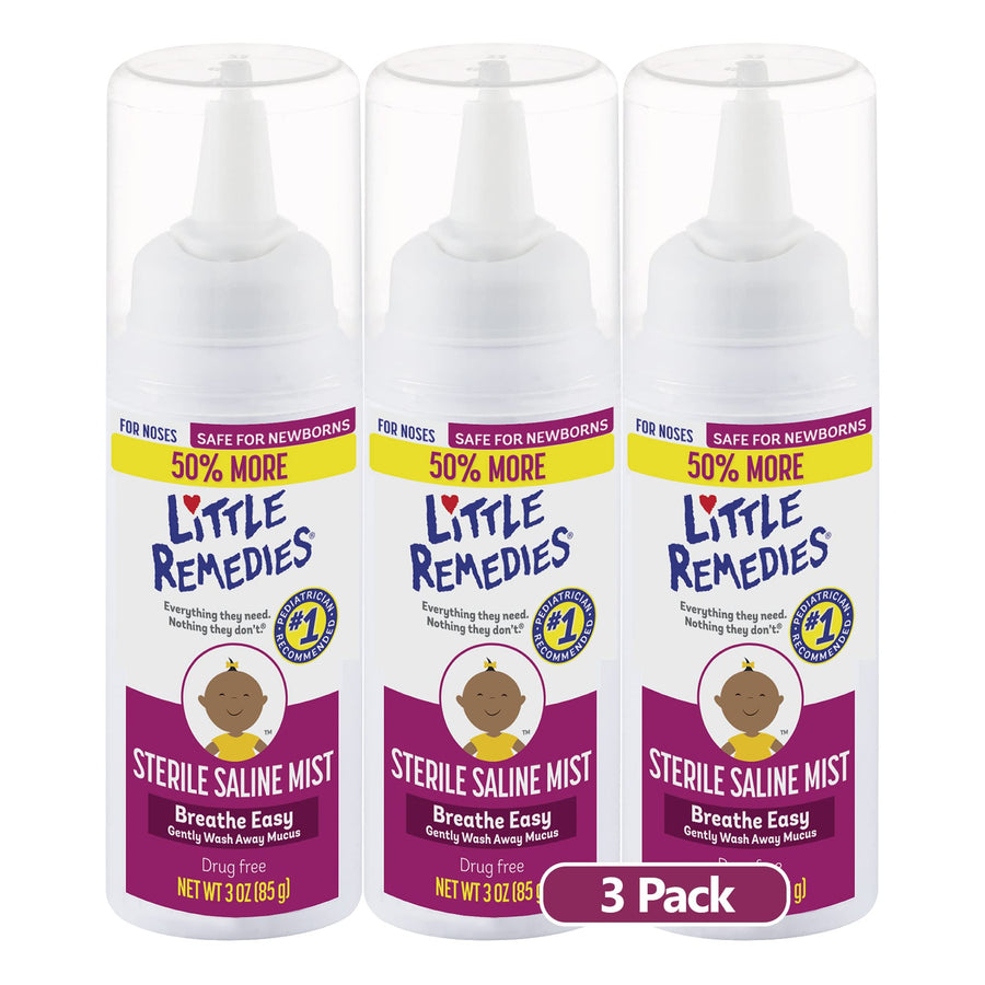 Sterile Saline Nasal Mist, 3 oz, Pack of 3