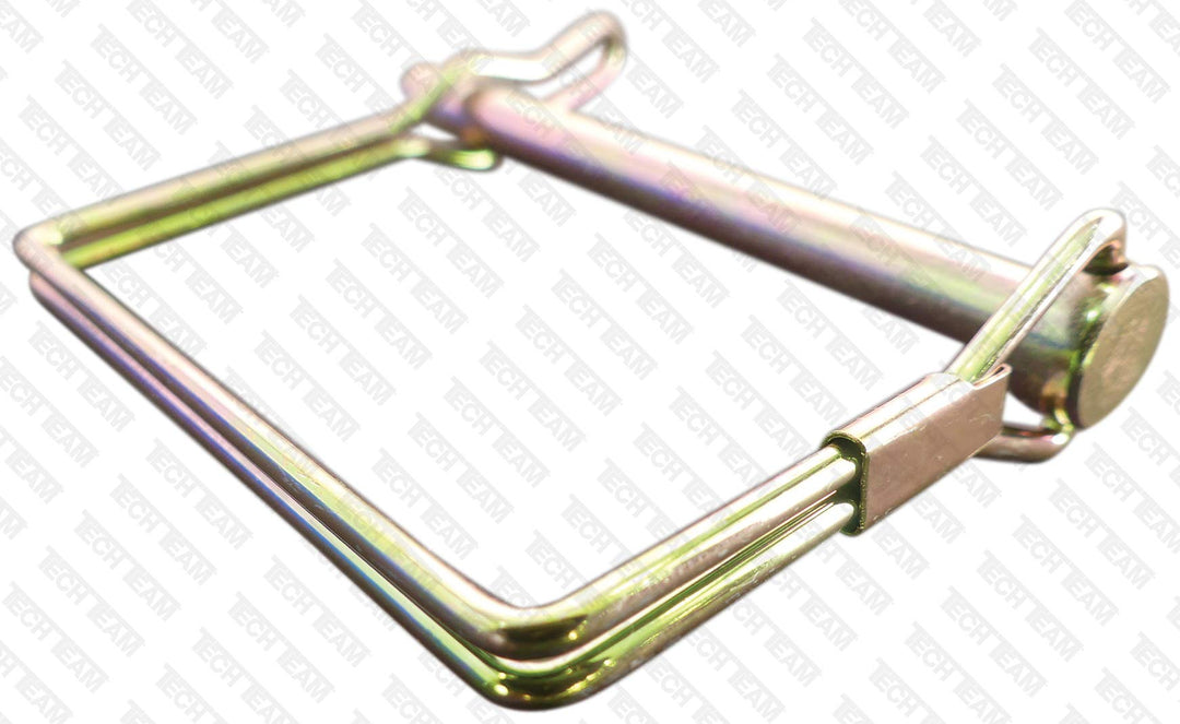 #00845, Double Wire Lock Pin 1/4” Dia. x 2 1/2” Long, Square, Tabbed, Hitch Pins, PTO Pins, Quick-Release, Can Replace a Clevis and Cotter Pin, 3 pcs.