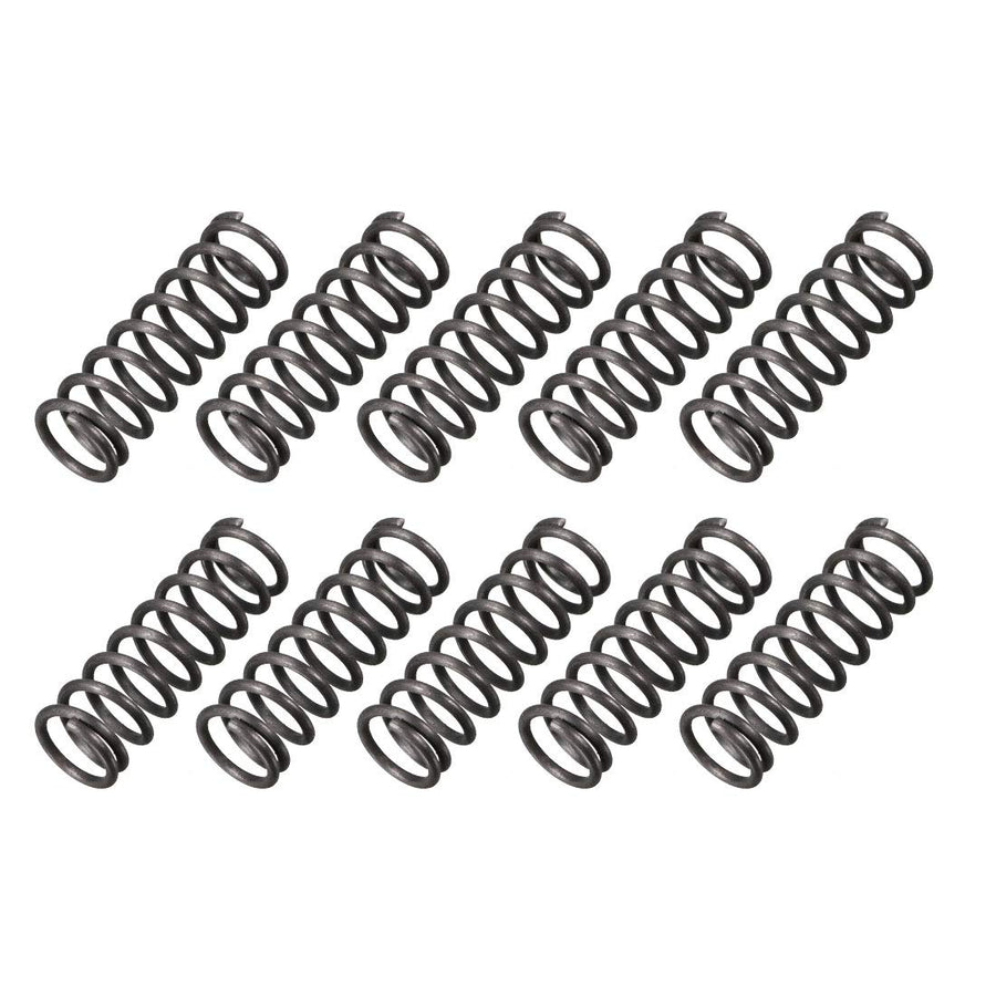 Compression Spring - 1.2mm Wire Dia, 10mm OD, 30mm Free Length Spring Steel Extension Spring,Black,10Pcs