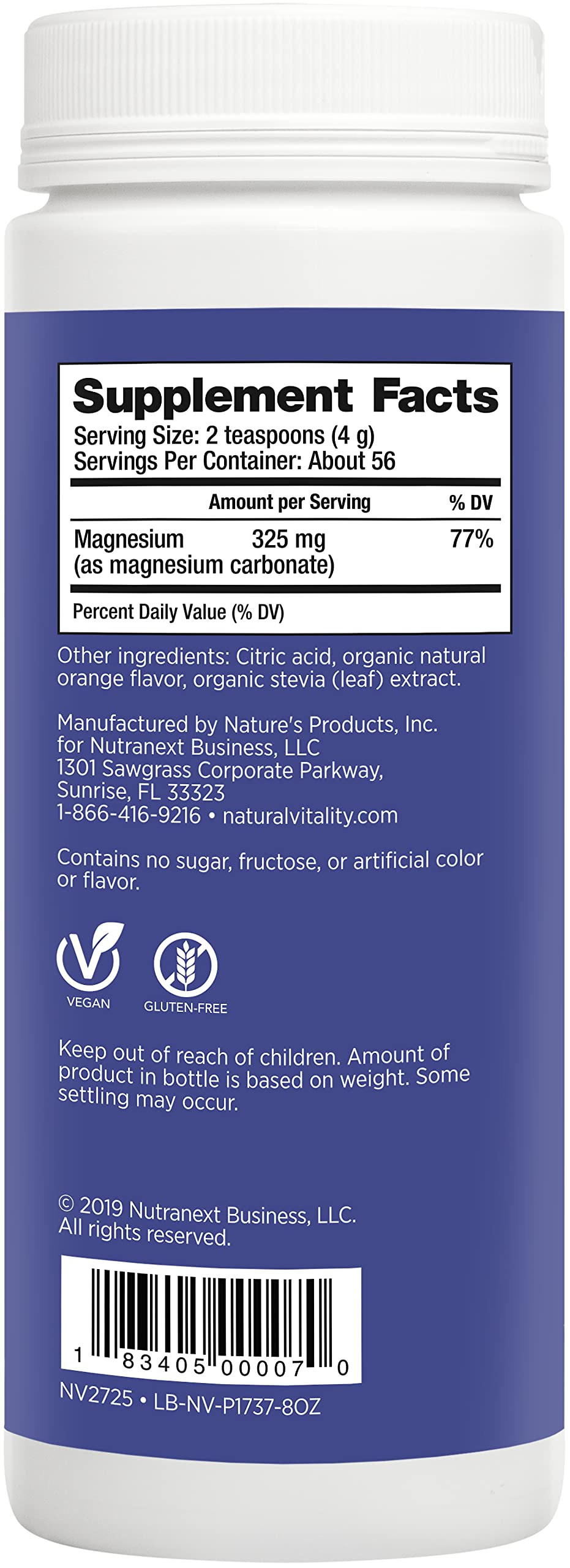 Calm, Magnesium Supplement, Anti-Stress Drink Mix Powder, Original, Orange - 8 Ounce (Packaging May Vary)