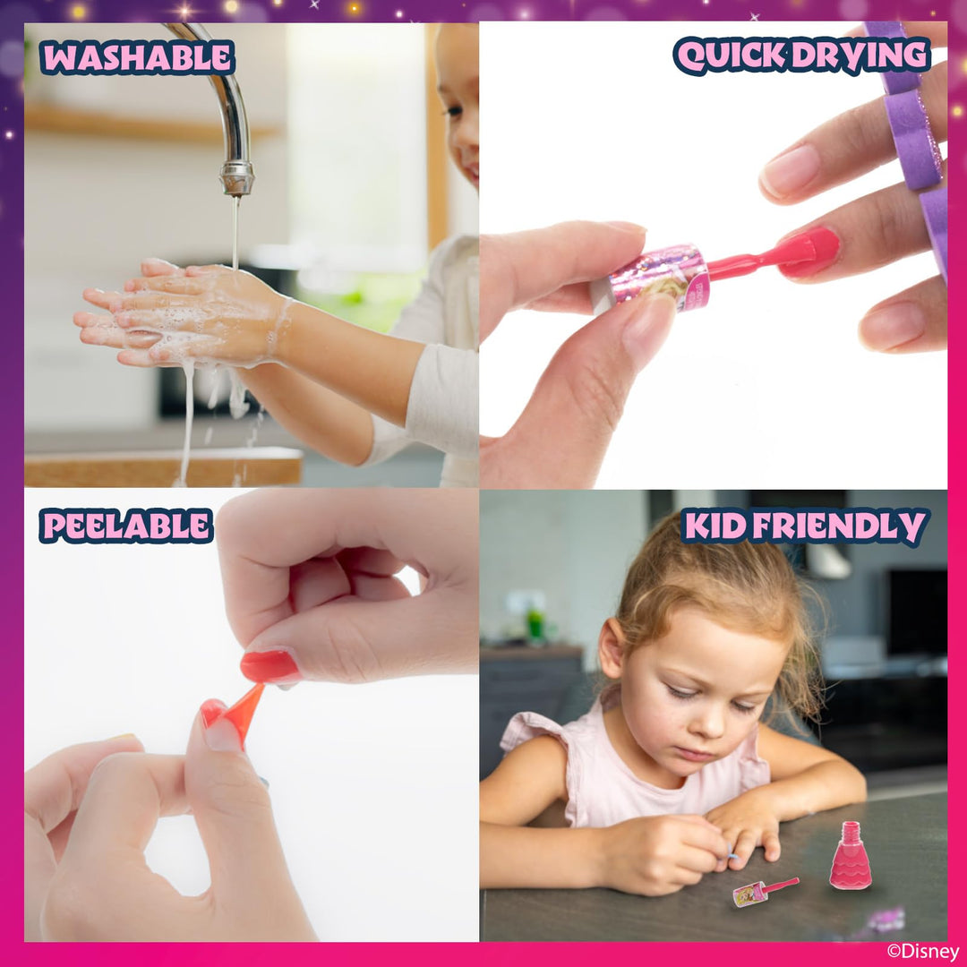 Townleygirl Disney Princess Peel-Off Nail Polish Gift Set For Kids
