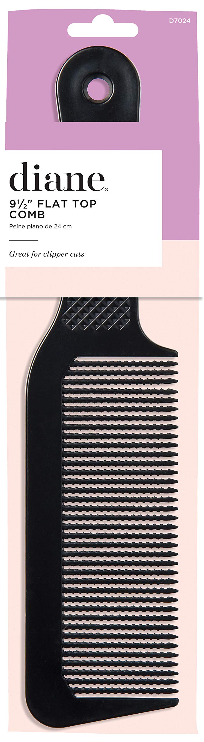 9.5 Inch Flat Top Clipper Comb Black