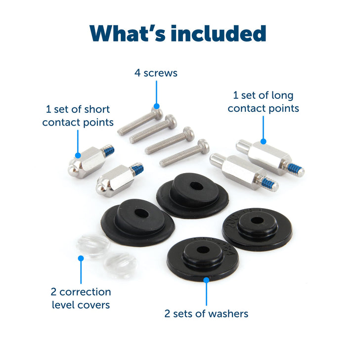 Replacement Collar Accessory Kit for In-Ground & Wireless Dog Receiver Collars - Includes Short & Long Contact Points, Level Covers, Hardware From the Parent Company of INVISIBLE FENCE Brand