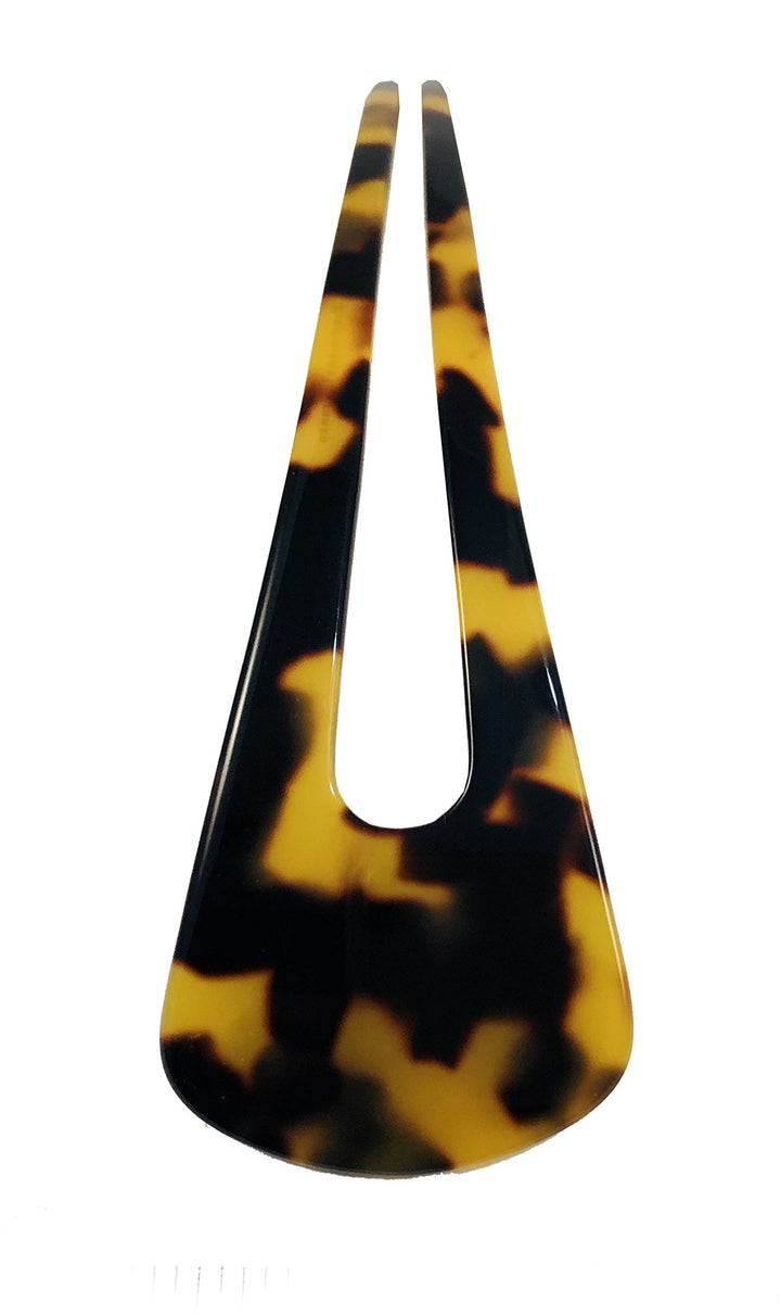 Grace Long Tokyo Large Handmade Cellulose Acetate Chignon Bun Holder U Hair Pin Stick (Tokyo)