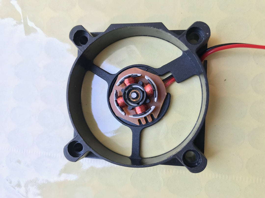 Anmbest 2PCS 5010 Silent Brushless Cooling Fan 2 pin Brushless 5CM Fans DC 12V 0.1A 50mm X 50mm X 10mm for Cool 3D Printers Parts PC Case CPU Cooler Sleeve Bearing 7 Blades
