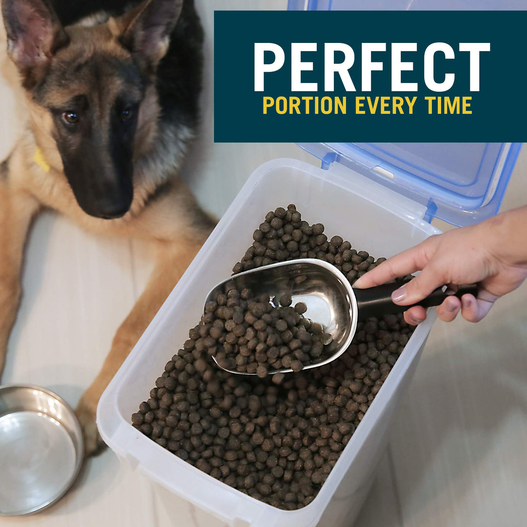 OurPet's Durapet Stainless Steel Food Scoop, 1 Cup,silver
