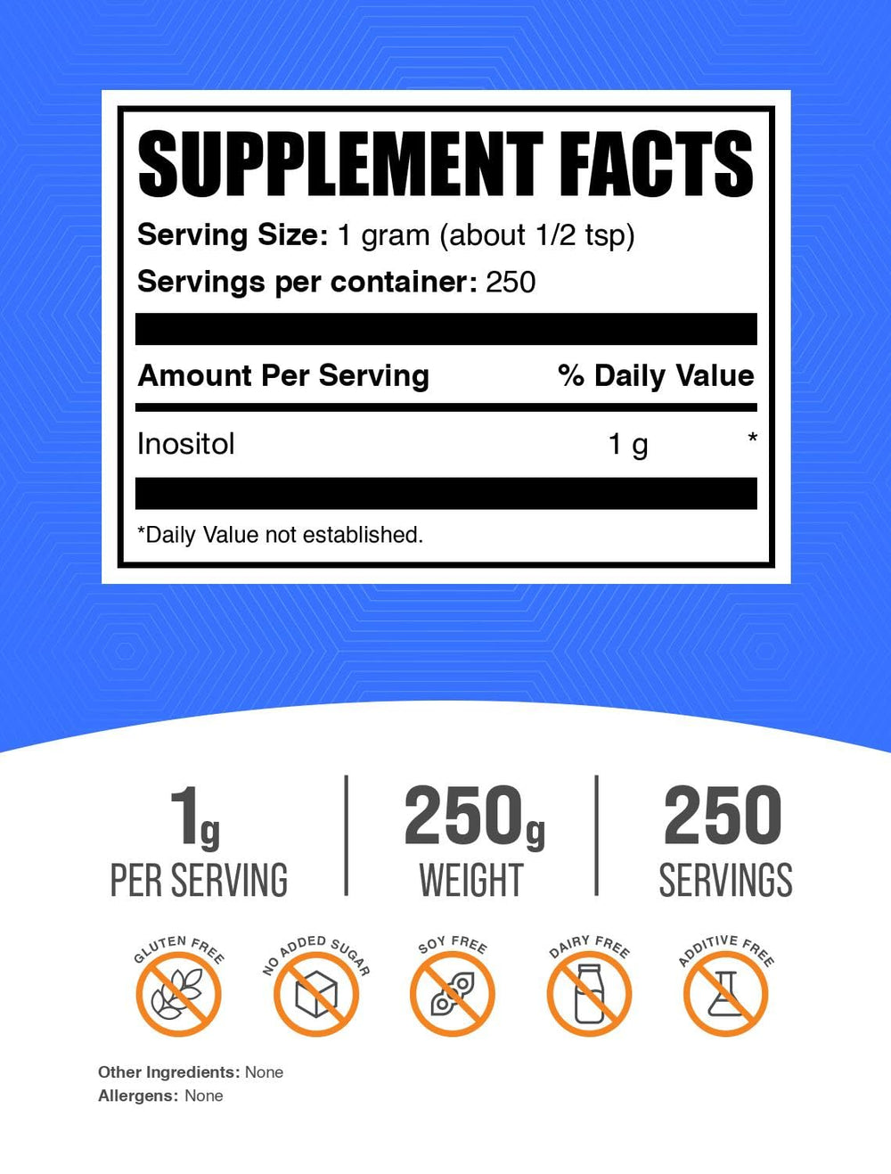 .com Inositol (Vitamin B8) Powder - Hormonal Acne Supplements - Inositol for Liver Focus - Cycle Support - Fertility Supplements For Women - Fertility Support (250 Grams - 8.8 oz)