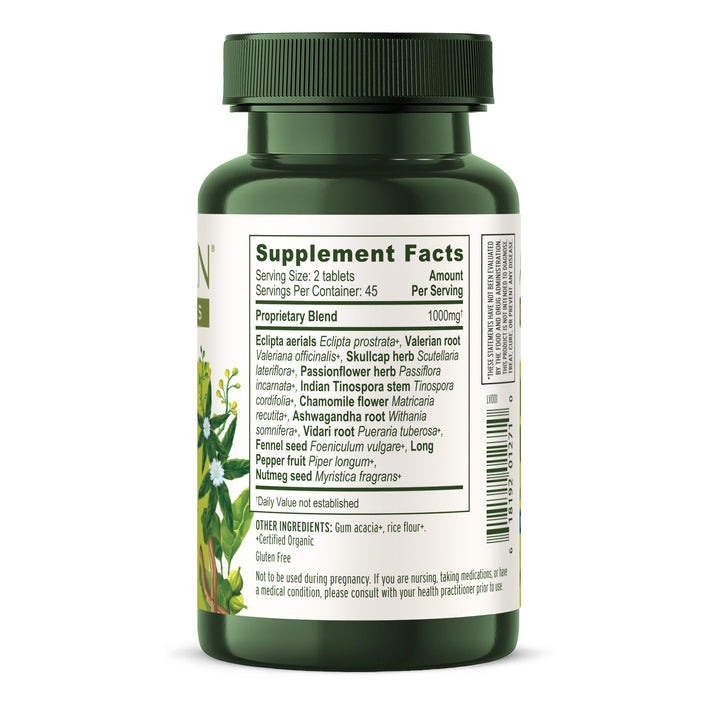 I Sleep Soundly – Organic Herbal Sleep Supplement with Ashwagandha, Eclipta, and Chamomile – 90 Tablets – Non-GMO Sustainably Sourced Vegan