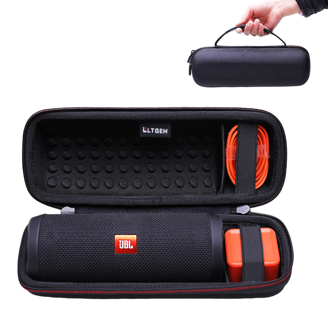 LTGEM EVA Hard Case Compatible with JBL FLIP 5 or JBL FLIP 6 Waterproof Portable Speaker (Green)