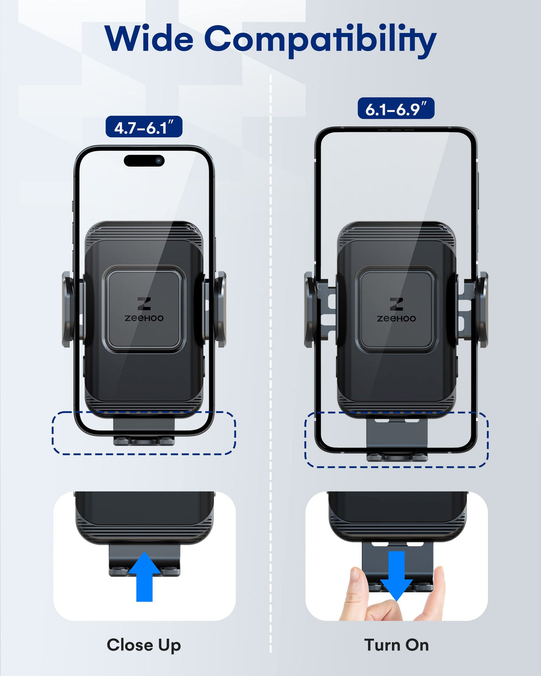 ZeeHoo Wireless Car Charger,Fast Charging Auto-Clamping Car Mount,Qi Air Vent Phone Holder for iPhone 13 12 Mini 11 Pro Max XS XR 8,Samsung Galaxy S22 S21 S20 S10 S9 Note 20 10 9 8,Pixel,LG