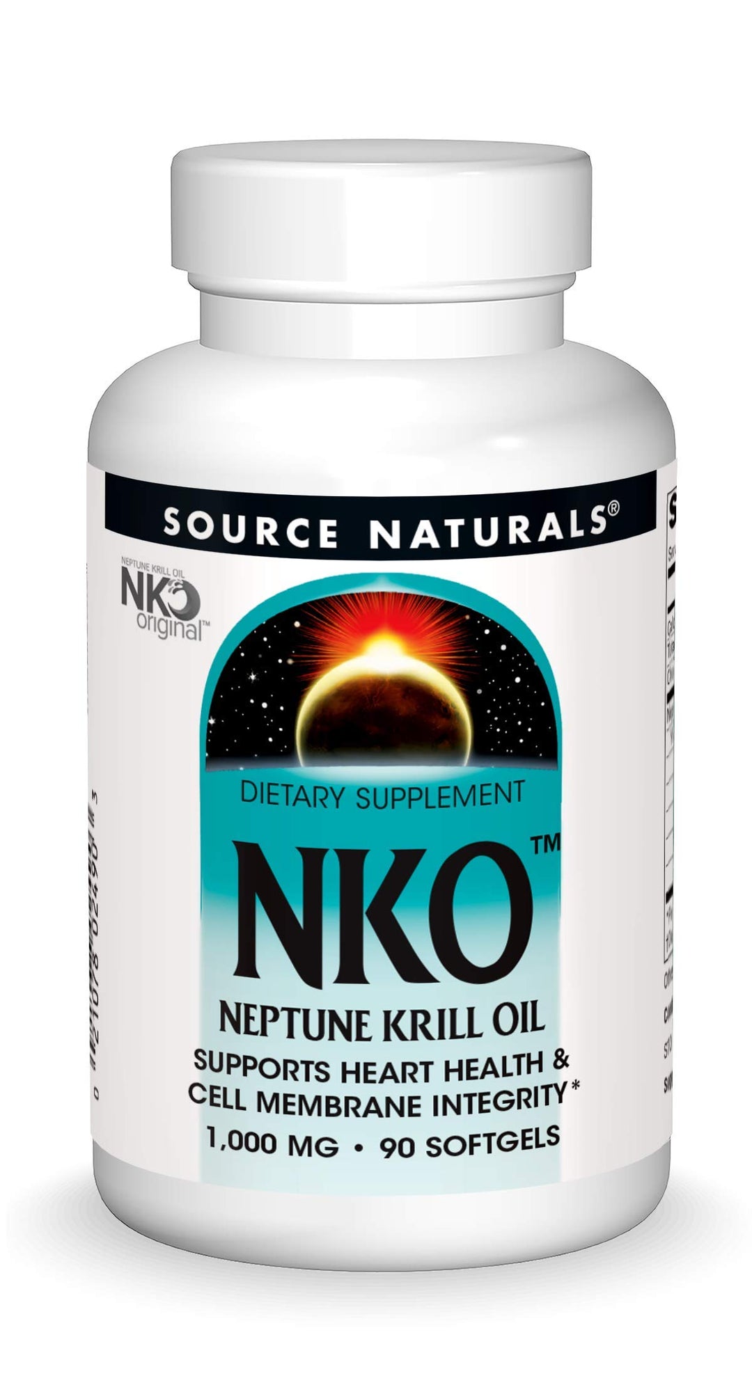 NKO Neptune Krill Oil, Supports Heart Health and Cell Membrane Integrity*, 1000 mg - 90 Softgels