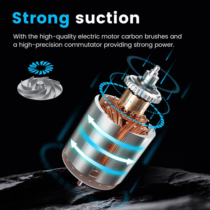 Car Vacuum, Car Vacuum Cleaner High Power 6000PA Mini Handheld Portable Corded Small Vacuum for Quick Car Cleaning (Black)…