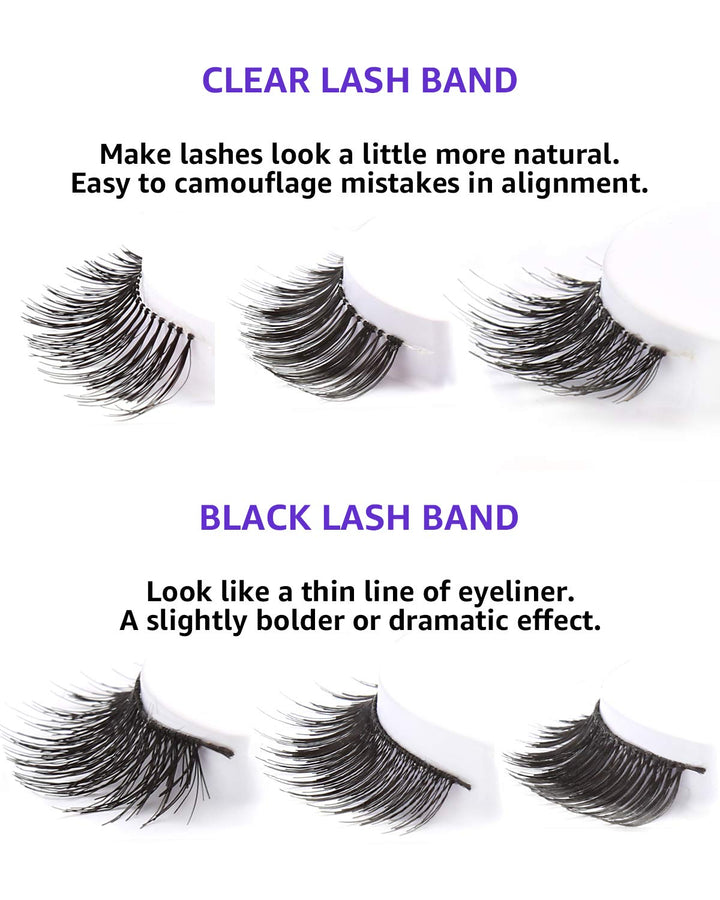 False Eyelashes Variety Pack, 60 Pairs Reusable Handmade Fake Eyelashes in 6 Styles, Specialized Natural Soft, Criss-Cross, Wispies Lashes for Daily, Casual Events, Daytime Outings and More