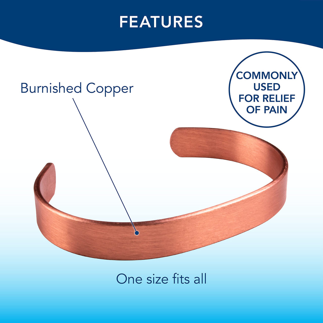 Copper Bracelet, Solid Band