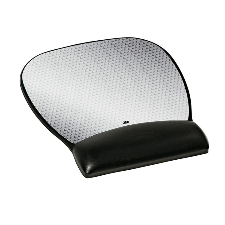 Precise Mouse Pad with Gel Wrist Rest, Soothing Gel Comfort with Durable, Easy to Clean Leatherette Cover, Optical Mouse Performance and Battery Saving Design, 9.2 x 8.7, Black (MW310LE)