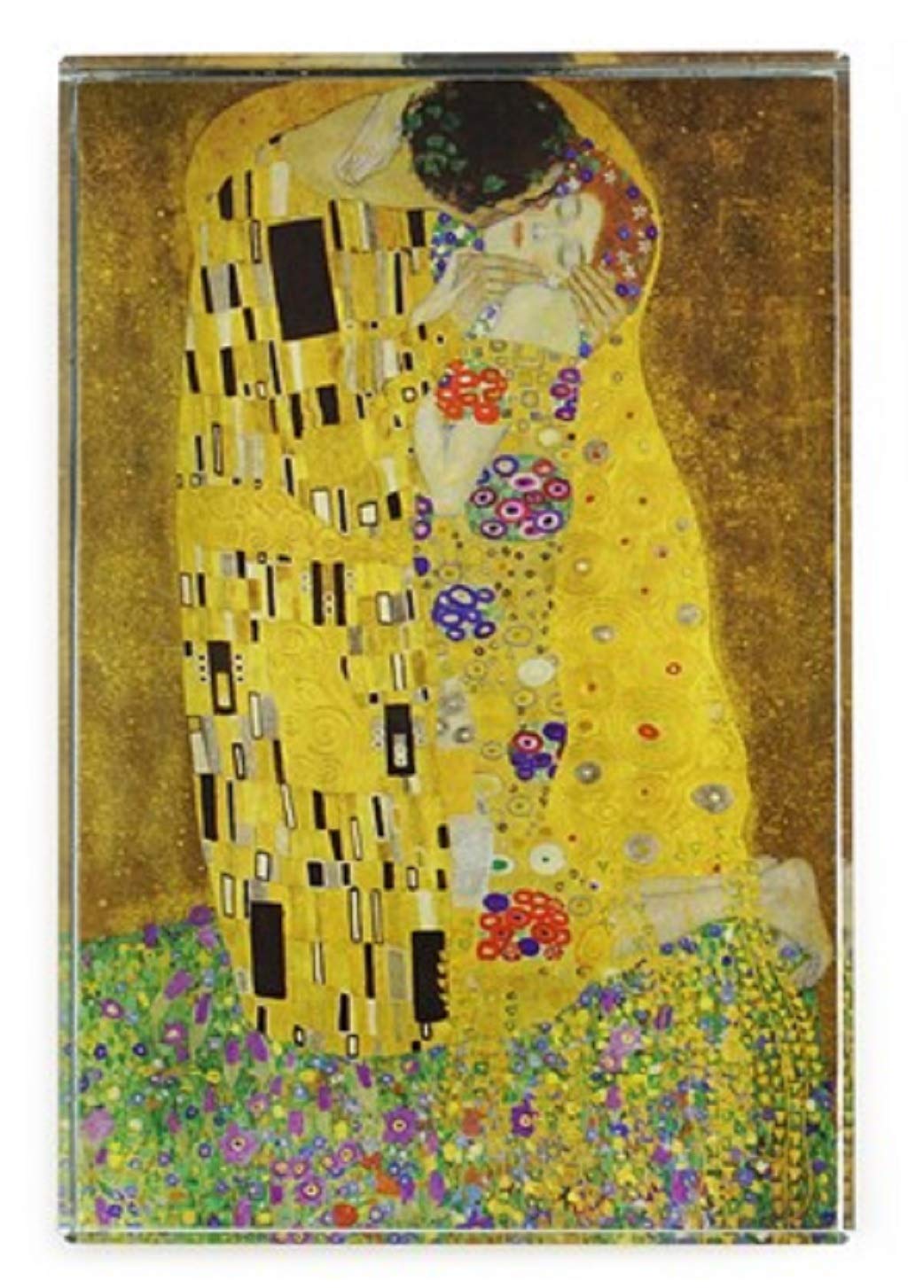 The Kiss by Gustav Klimt DeskPop Crystal Paperweight