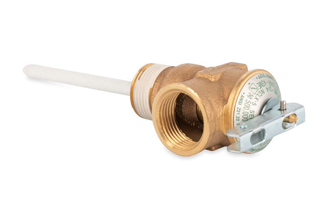10471/10473 3/4 Temperature and Pressure Relief Valve with 4 Epoxy-Coated Probe