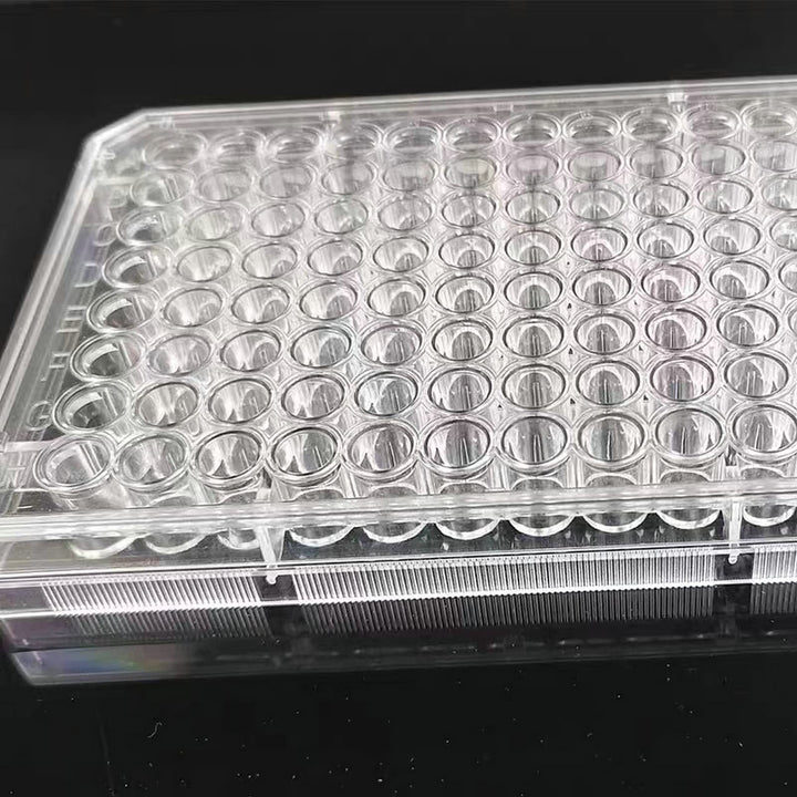 96 Well Culture Plate - Culture Plate 96 Well - with Lid, Flat Bottom, Individual Pack (Pack of 10)