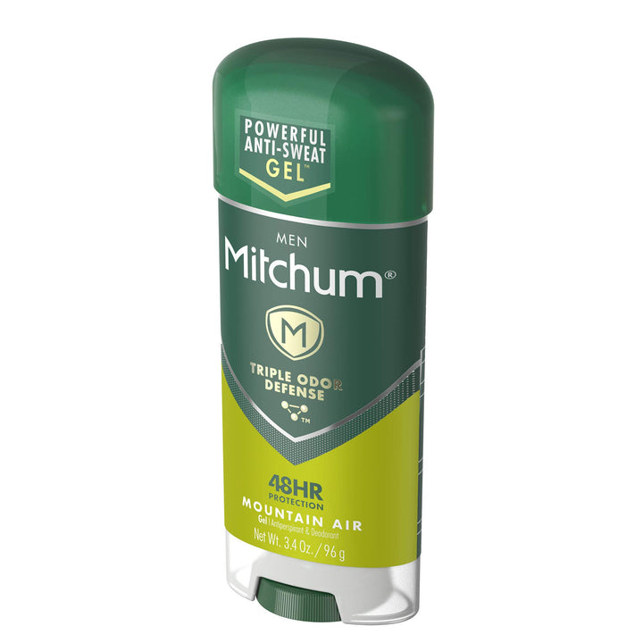 Men's Deodorant , Antiperspirant, Triple Odor Defense Gel Stick, 48 Hr Protection, Dermatologist Tested, Alcohol Free, Mountain Air, 3.4 Oz (Pack of 1)