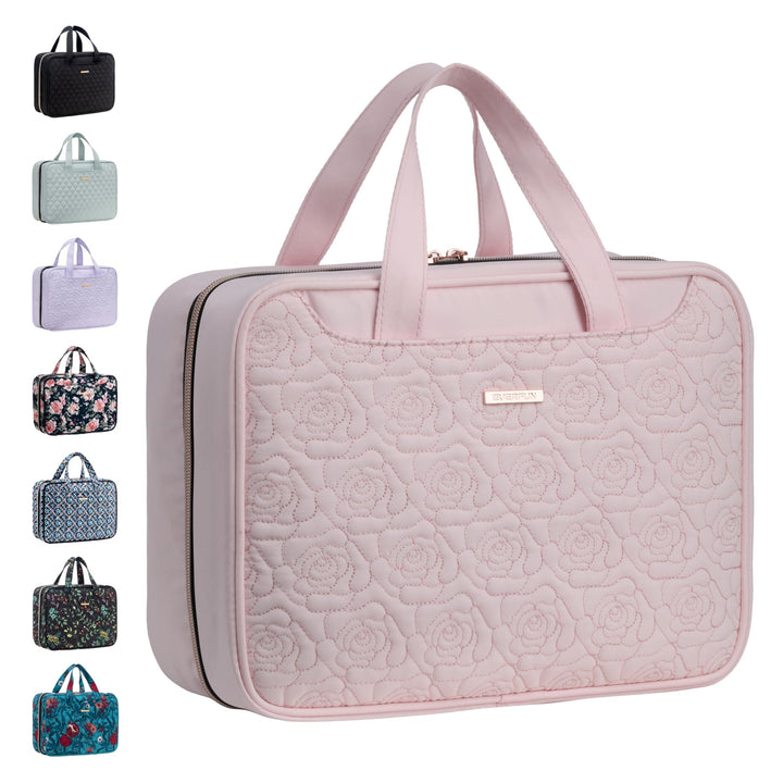Hanging Travel Toiletry Bag for Women Traveling With Leakproof Compartment Makeup Cosmetic Organizer Dopp Kit Travel Accessories Essentials Must Have