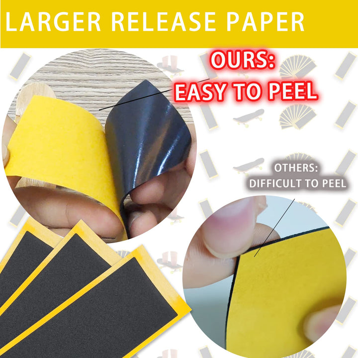 Fingerboard Foam Grip Tape,12 Pcs Fingerboard Grip Tape,38mmX110mm 12