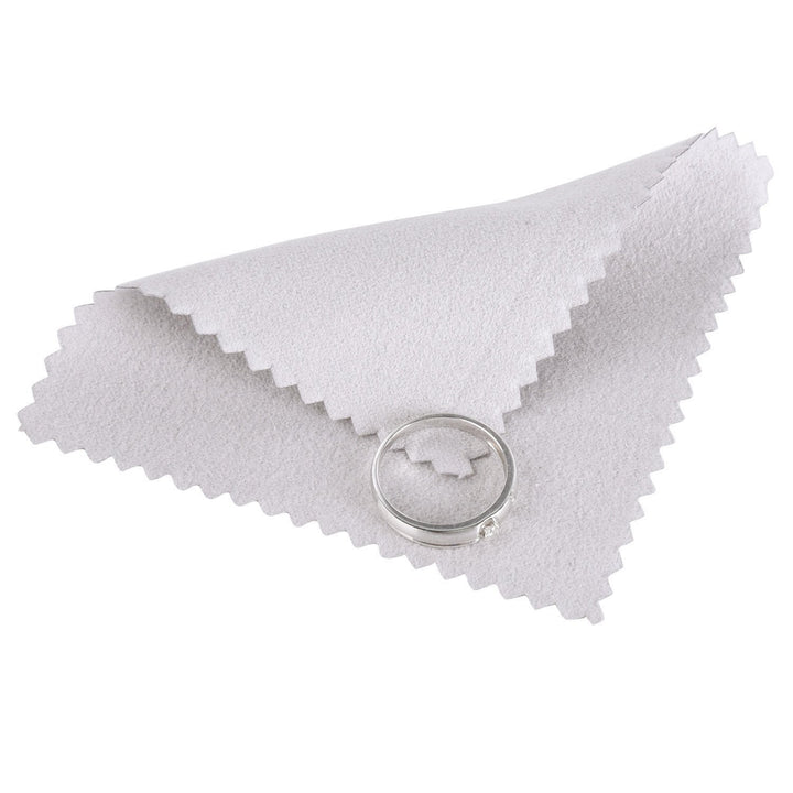 Jewelry Cleaning Cloth Polishing Cloth for Sterling Silver Gold Platinum, 50 Pack (Grey)
