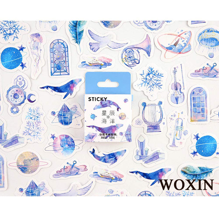 Kawaii Sticker Set for Teens/Grils Waterproof Vinyl Stickers (6 Set, 400 Pieces)