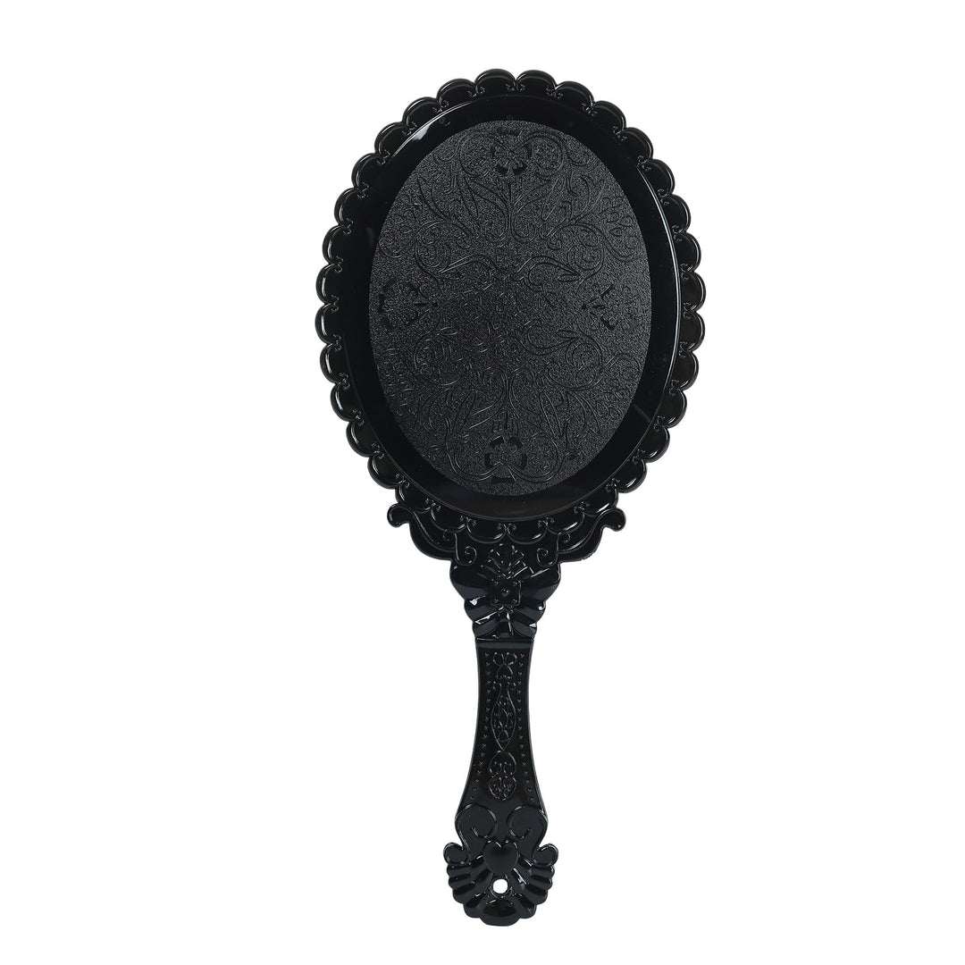 Two-Sided White Colour, Circular: Xpxkj Handheld Mirror Handle, Handheld Double Sided Mirror Vanity Makeup Home Salon Travel Use (Two-Sided White Colour, Circular)