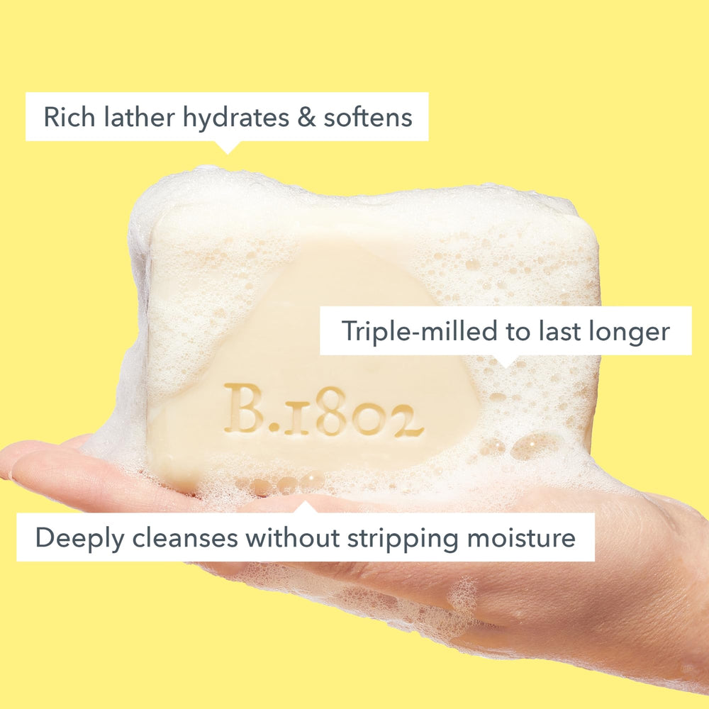Goat Milk Body Soap Bar, Honey & Orange Blossom - Scented - 9 oz - Nourishes, Moisturizes & Hydrates - 100% Vegetable Soap with Lactic Acid - Good for Sensitive Skin - Cruelty Free