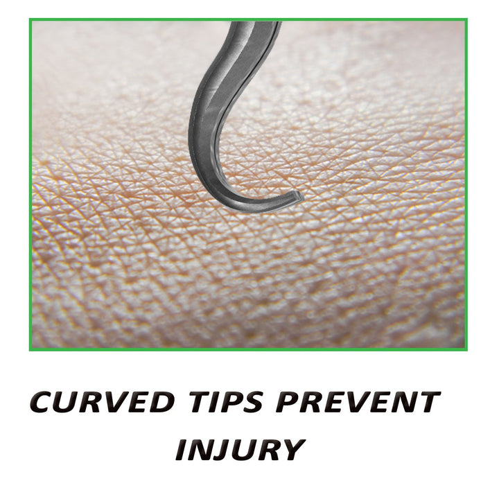 Blackhead Tweezer - Professional Curved Steel Tip Surgical Comedone & Splinter Extractor By . Ideal Blemish & Acne Remover Tool Means Flawless Facial Skin For You Today.