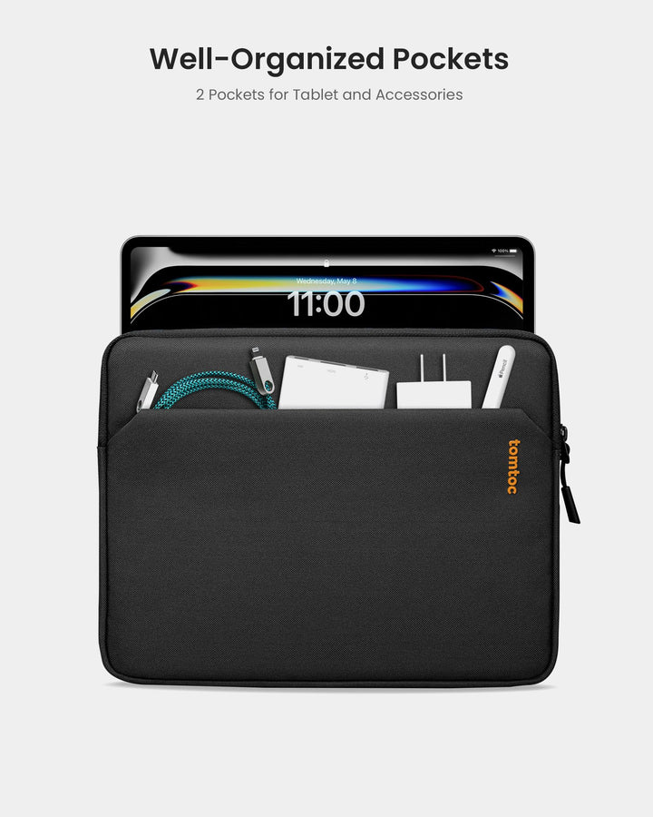 Tablet Sleeve Case for 2024 11 Inch iPad Pro M4 & iPad Air M2, iPad Pro M2&M1, 10.9-inch iPad 10 & iPad Air 5th Gen, Galaxy Tab S9/S9 FE/A9+, Fits Magic Keyboard and Smart Keyboard Folio