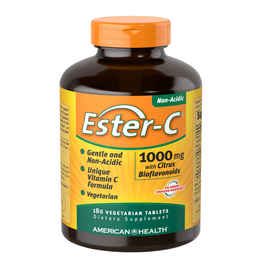 Ester-C 1000 mg with Citrus Bioflavonoids Veg Tablets, 180 Count