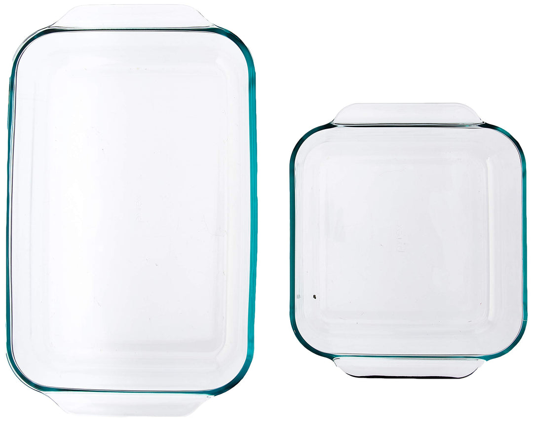 2Piece Basics Value Pack1-Basics 8/2 dish1-Basics 3 Quart Oblong Bake Dish, 2.2, Clear
