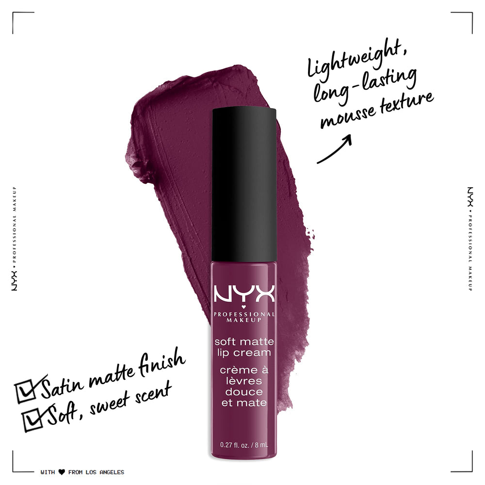 PROFESSIONAL MAKEUP Soft Matte Lip Cream, Lightweight Liquid Lipstick - Transylvania (Matte Deep Violet)