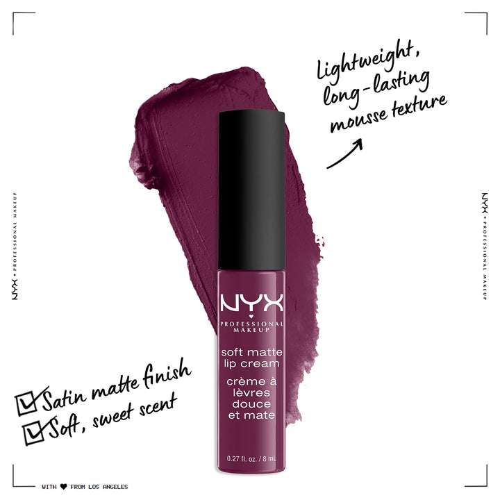 PROFESSIONAL MAKEUP Soft Matte Lip Cream, Lightweight Liquid Lipstick - Transylvania (Matte Deep Violet)