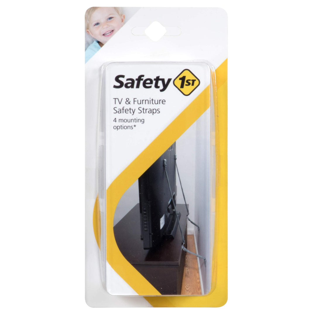 TV & Furniture Safety Straps, Black, Multi, 2 Straps(Pack of 1)